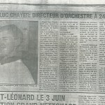 Article Journal St-Léonard chef 1988