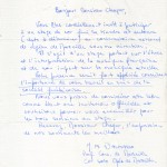 Lettre Jean Dalmasso 1987