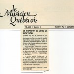 Musicien québécois 1988