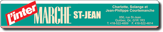 Intermarché
                    St-Jean